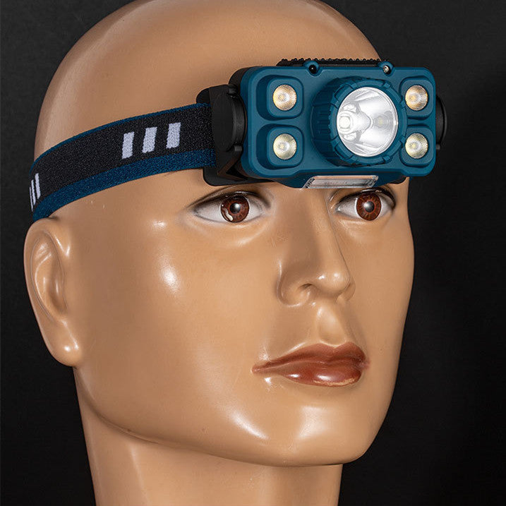 Illuminate Your Adventures with the LED Mini Multi-function Wave Induction Headlamp